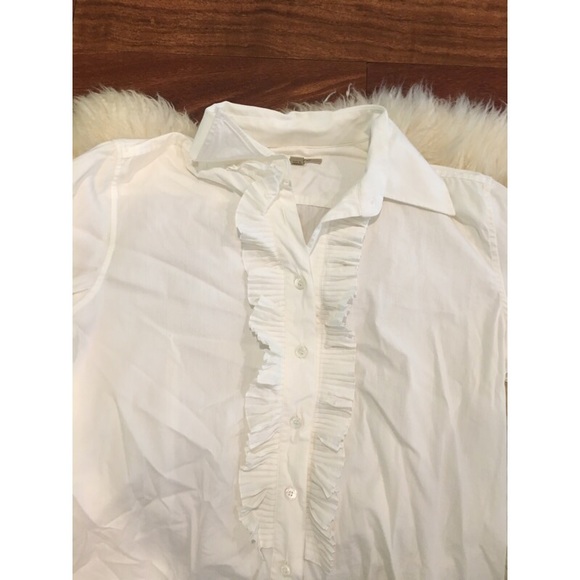 RARE! Burberry Pleated Button Down Top - Picture 2 of 6